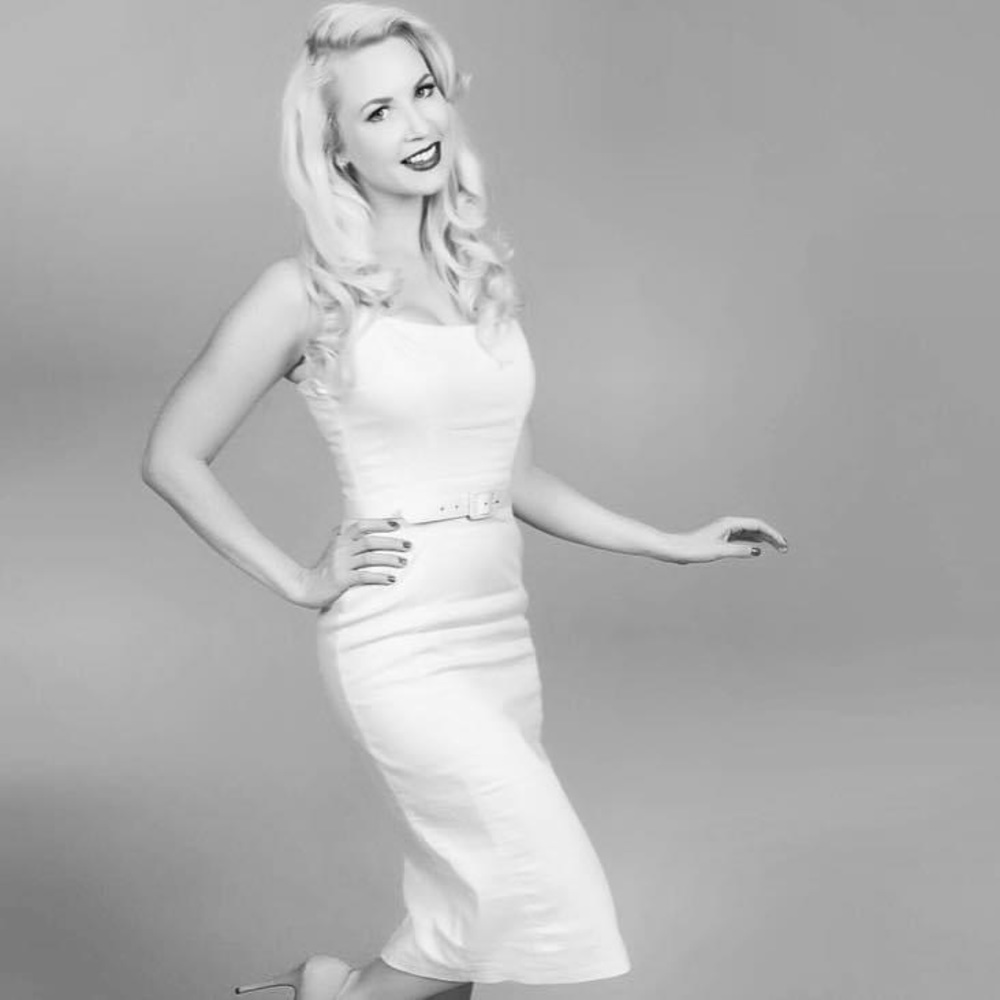 Yellow pinup dress